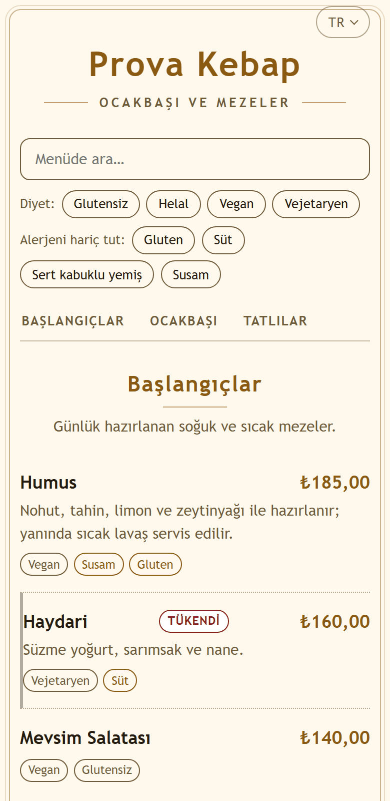 Classic şablonu hardal marka rengi ve yumuşak hatlı yazı ailesiyle.